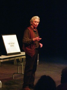 Hank Whittemore performing SHAKE-SPEARE'S TREASON at Flathead Valley Community College in Kalispell, Montana - Photo by FVCC