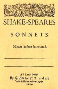 Title Page of the Sonnets of 1609