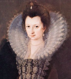 Elizabeth de Vere, Daughter of Edward de Vere and Anne Cecil, born in 1575  (Countess of Derby as of 1595)