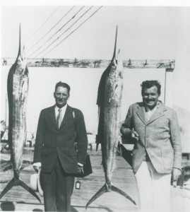 Perkins and Hemingway in Key West, Florida in January 1935